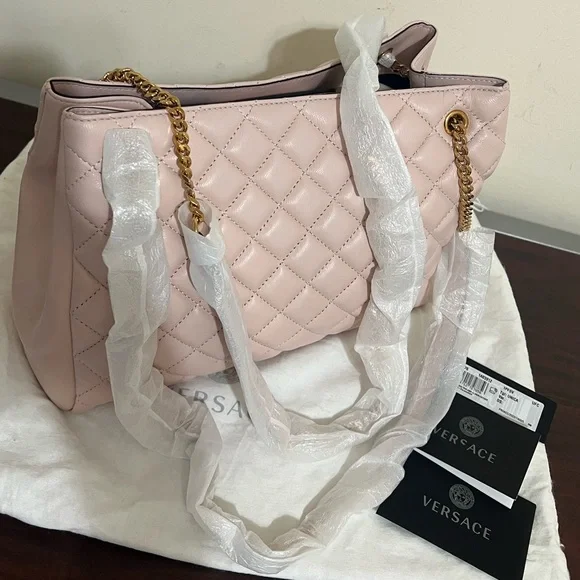 NEW VERSACE NAPPA SHOULDER BAG - Picture 5 of 14